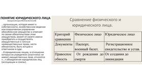 Что значит юридическое лицо и физическое лицо