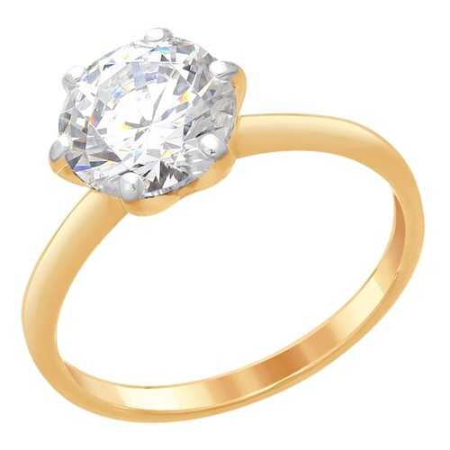 Кольцо женское SOKOLOV из серебра со Swarovski Zirconia 89010075 р.18.5 в Адамас