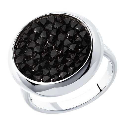 Серебряное кольцо женское с кристаллами Swarovski SOKOLOV 94012428 р.16.5 в Адамас