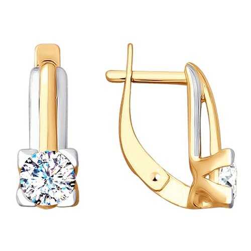 Серьги SOKOLOV из золота со Swarovski Zirconia 81020381 в Адамас