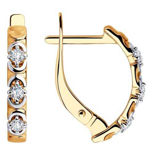 Серьги SOKOLOV из золота со Swarovski Zirconia 81020425 в Адамас