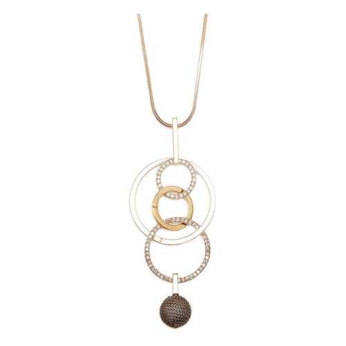 Колье женское Asavi Jewel NC811019 золотистое в Адамас