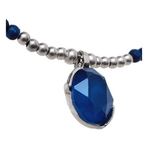Колье женское La Pettit Bijoux BLE813.5 BL/S серебристое/синее в Адамас