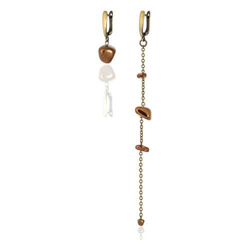 Серьги Balalaika, вставка гематит, артикул 54666066 в Адамас