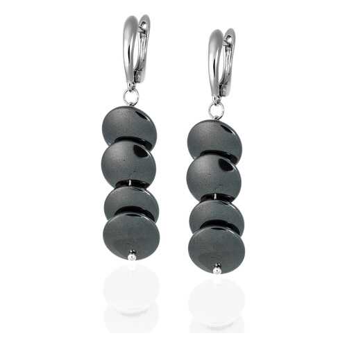 Серьги Lattrice 54666146 серые в Адамас