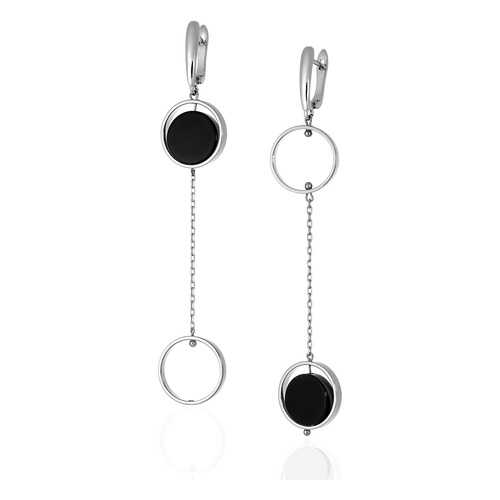 Серьги Lattrice 54666183 черные в Адамас