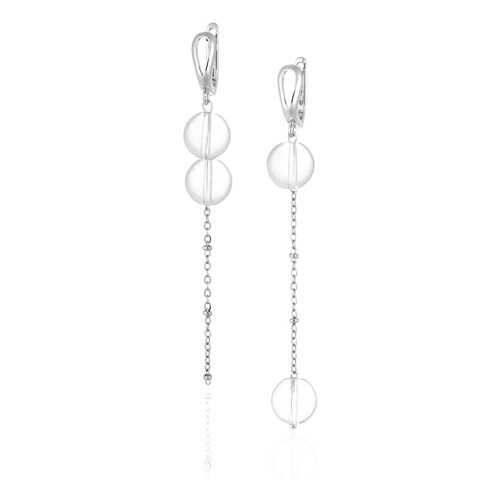 Серьги Lattrice, вставка горный хрусталь, артикул 54659016 в Адамас