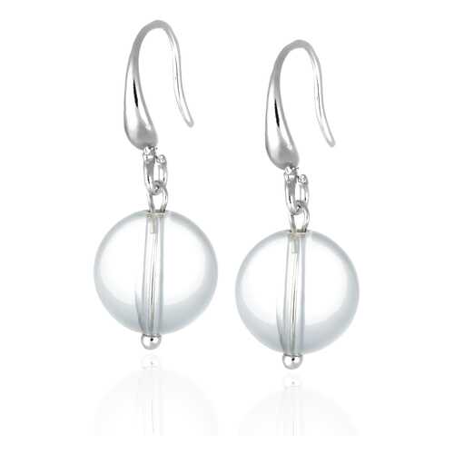 Серьги Lattrice, вставка горный хрусталь, артикул 54663001 в Адамас