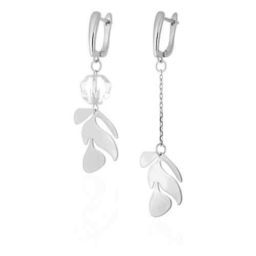 Серьги Lattrice, вставка горный хрусталь, артикул 54666112 в Адамас