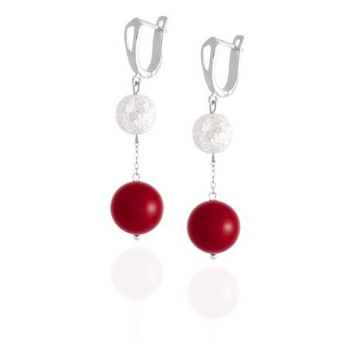Серьги Lattrice, вставка коралл, артикул 54655451 в Адамас