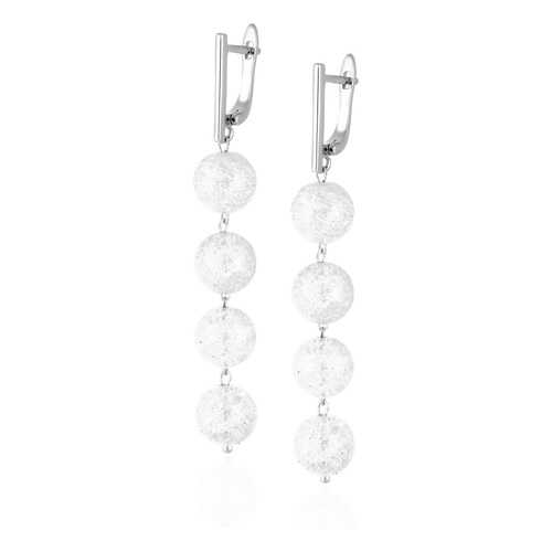 Серьги Lattrice, вставка кварц, артикул 54659004 в Адамас
