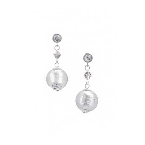 Серьги Perla Appeso Argento 09030533 серебристые в Адамас