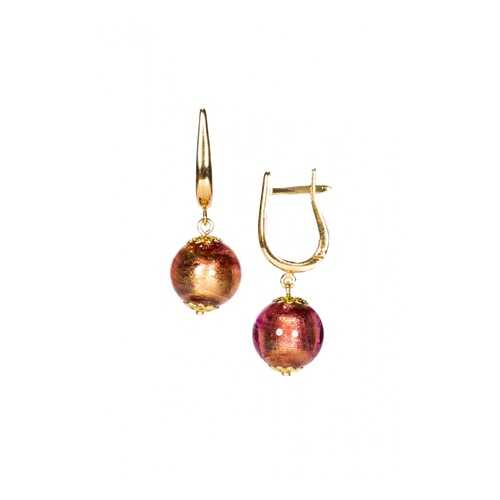 Серьги Perla Grande Oro 903060376004 фуксия в Адамас
