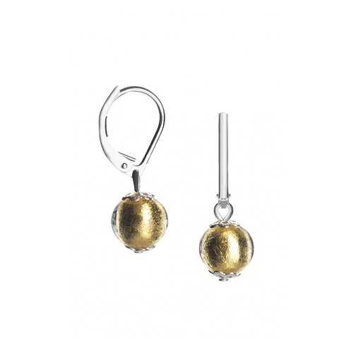 Серьги Perla Piccolo Argento 09030704 золотистые в Адамас