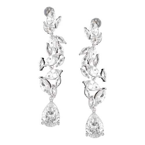 Серьги с прозрачными кристаллами Netincelle 20007940 в Адамас
