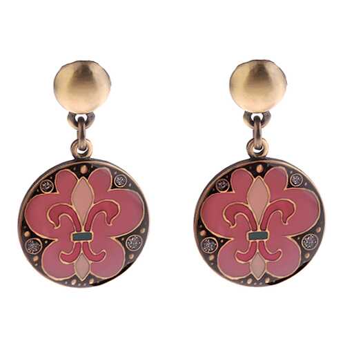 Серьги женские Clara Bijoux A70588 розовые в Адамас